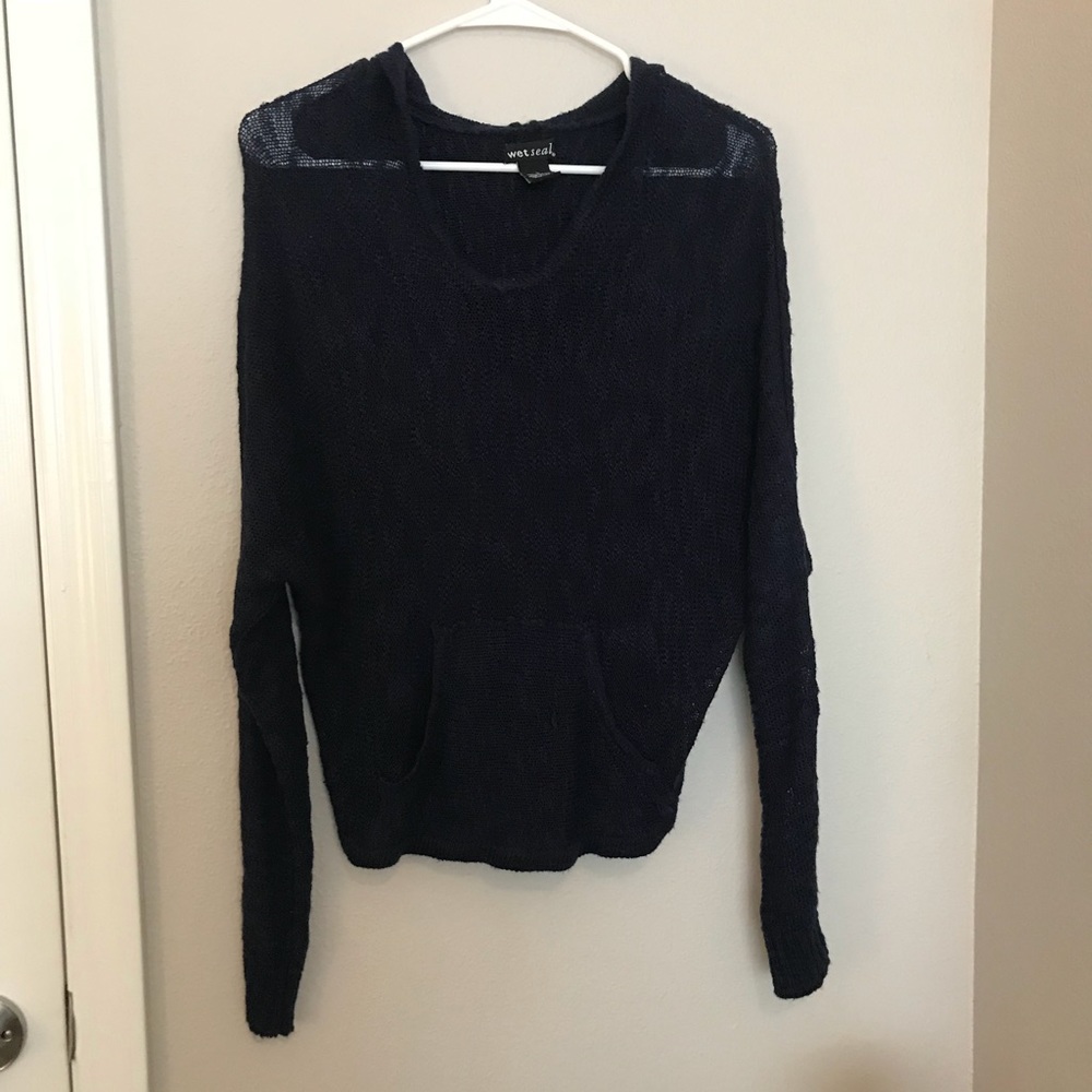 mesh/lace sweater